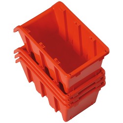 PROSPERPLAST alkatrész tároló doboz sorolható 180x240x390 mm