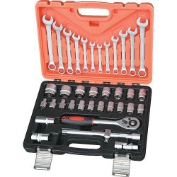 STR villáskulcs készlet 8-19mm- és dugókulcs készlet 1/2" , 37 részes