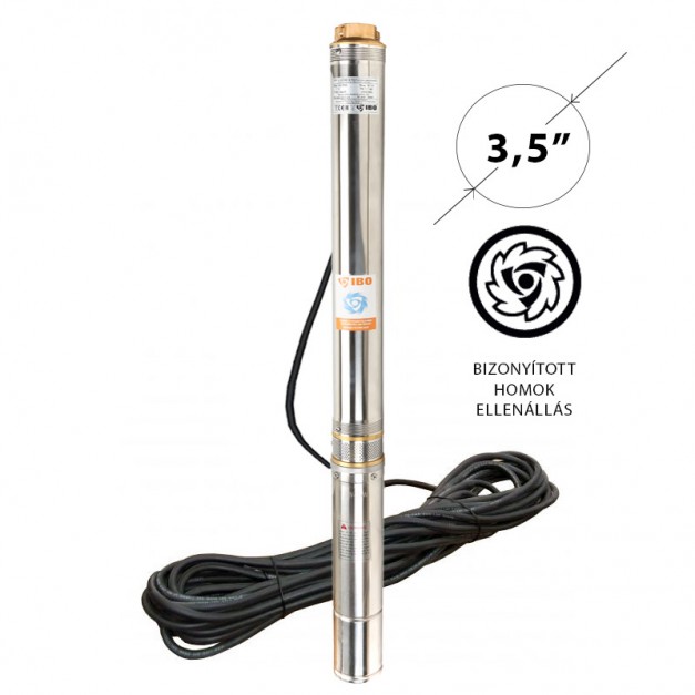 IBO csőkút szivattyú 3,5" homoktűrő 1100W 6300L/óra