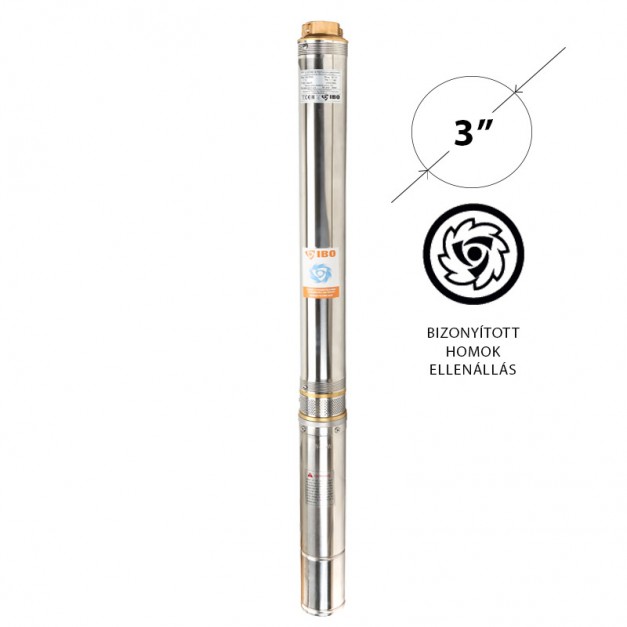 IBO csőkút szivattyú 3" homoktűrő 750W 4200L/óra