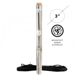 IBO csőkút szivattyú 3" homoktűrő 20m kábel 1100W 4200L/óra