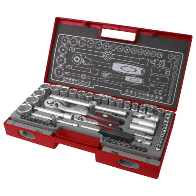 Fortum dugókulcs klt. 1/2", 1/4", 60db, 61CrV5; mattkróm