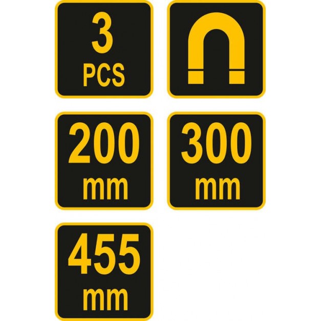 Vorel mágneses szerszámrögzítő csík, 3 részes klt.