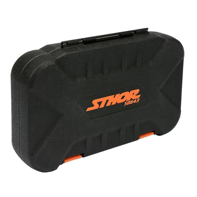 STHOR dugókulcs készlet 56 részes 1/4"-os racsnis, 4-13mm