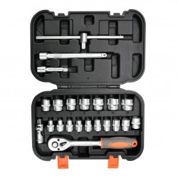 STHOR dugókulcs készlet 22 részes, 3/8" racsnis 6-22mm