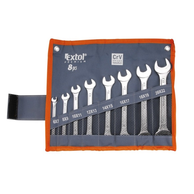 Extol Premium villáskulcs készlet 8 részes, 6-22mm