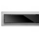 FALA Black Glass Inox zuhanylefolyó 80cm