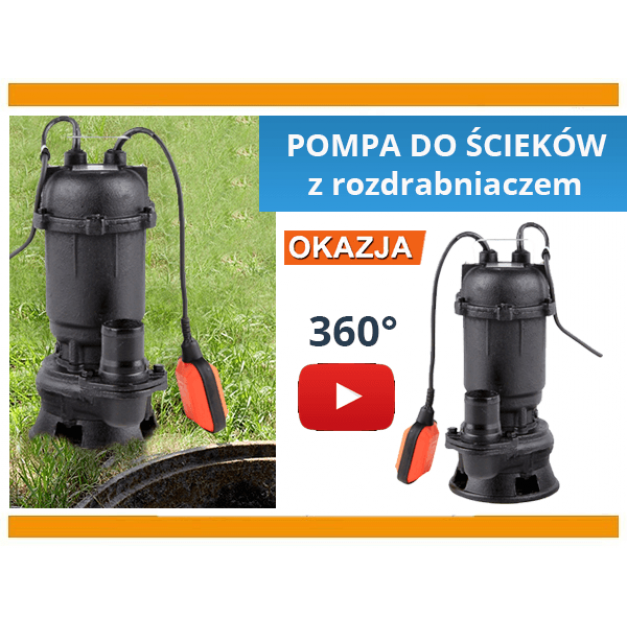 FLO öntöttvas búvárszivattyú szennyvízhez 450W 16000L/óra