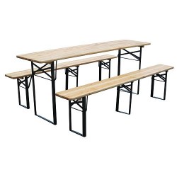 STR nagy méretű sörpad szett DORTMUND Standard, 175x46x77cm