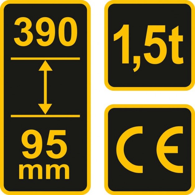 Vorel 1,5 tonnás trapéz emelő, 95-390mm