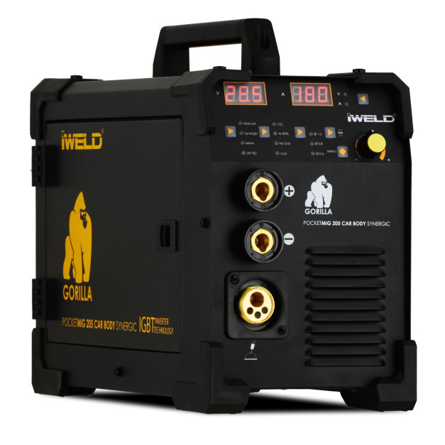 Iweld Gorilla 190A-os MIG/MMA inverteres szinergikus hegesztő szett