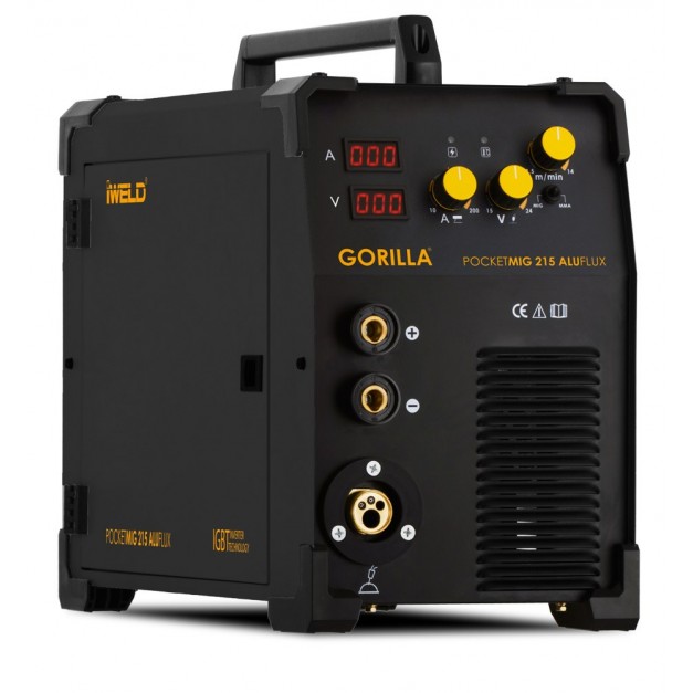 Iweld Gorilla 200A-os ALUFLUX MIG/MMA kétfunkciós hegesztő + szett