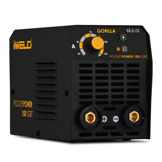 Iweld Gorilla 140 Amperos inverteres MMA hegesztő + munkakábelek + koffer