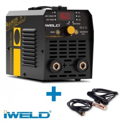 Iweld Gorilla 160 Amperos inverteres MMA hegesztő + munkakábelek