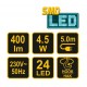Vorel LED műhelylámpa, 4,5W SMD LED