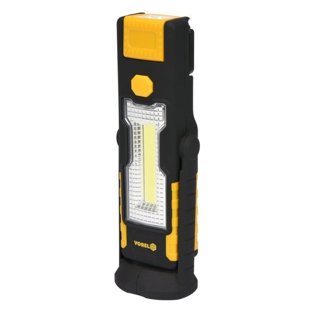 Vorel COB LED munkalámpa, 3+1W, elemes