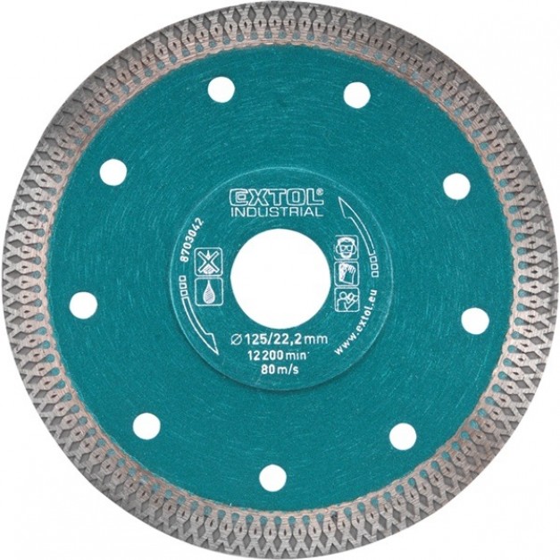 Extol Industrial Turbo ipari gyémántvágó 125mm, vékonyított