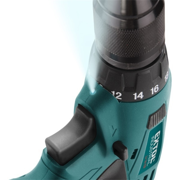 Extol Industrial akkus csavarozó 16,6 V Li-ion + 2db akku