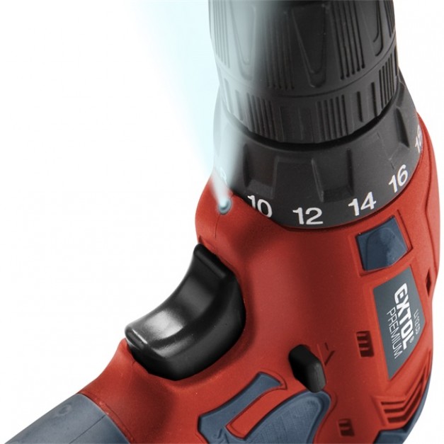 Extol Premium akkus csavarozó 12 V-os Li-Ion, 2db akku + KOFFER