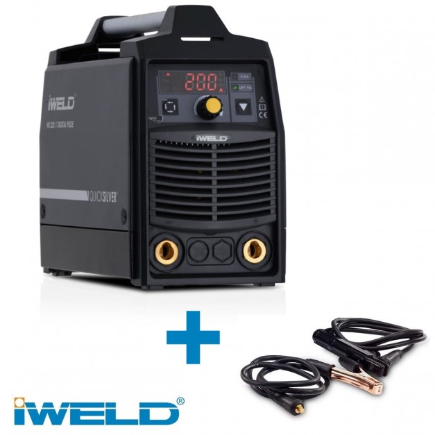 Iweld HD 200 A-os inverteres MMA / AWI hegesztő + tartozékok