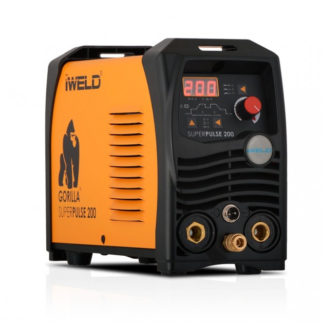 Iweld Gorilla Superpulse 200 A-os inverteres hegesztő + tartozékok