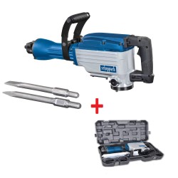Scheppach 1600 W-os bontókalapács, 47 Joule+ szárak+koffer