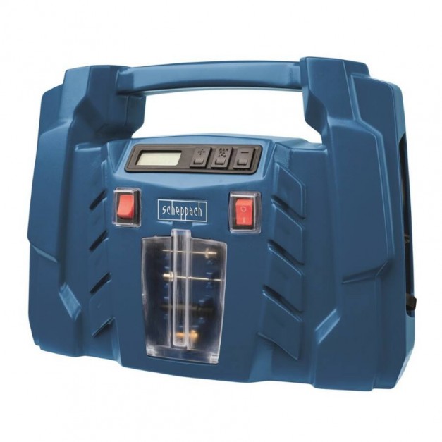 Scheppach Air Force 5 olajmentes táskakompresszor, 8 bar, 230V/12V