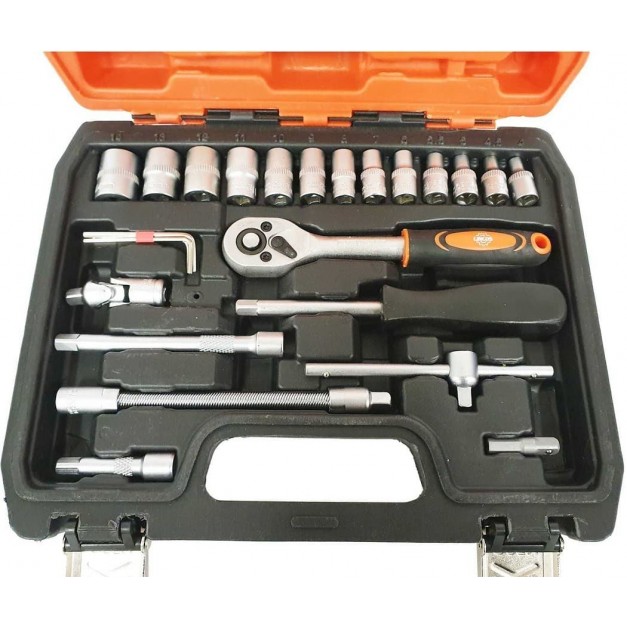 Lincos 46 részes dugókulcs készlet, 1/4"