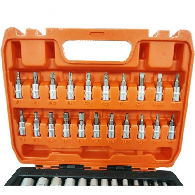 Lincos 46 részes dugókulcs készlet, 1/4"