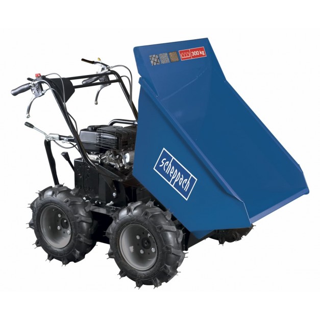 Scheppach benzines 4x4 meghajtású minidömper, 300 kg