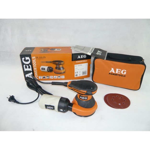 AEG elektromos excenter csiszoló 300W + 3db papír