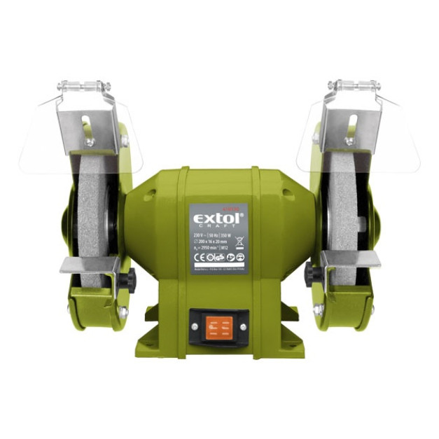 Extol kettős köszörűgép 350W, száraz, 2950 ford/perc