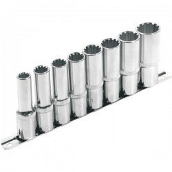 Extol hosszított Multi Lock dugófej klt. ; 1/2", 8db