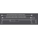 FALA Madeira Inox zuhanylefolyó 90cm