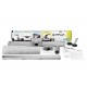 FALA Black Glass Inox zuhanylefolyó 80cm