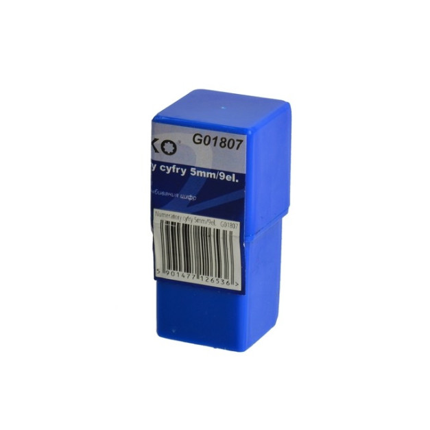 Geko 9db-os szám beütő készlet 5mm