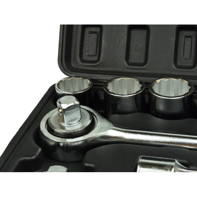 GEKO 21 darabos dugókulcskészlet 3/4" 19-50mm, 12 lapfejű