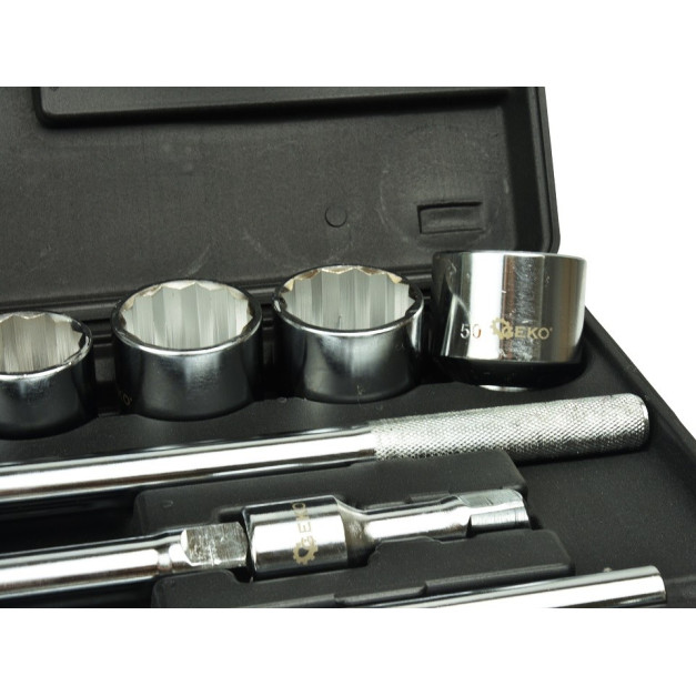 GEKO 21 darabos dugókulcskészlet 3/4" 19-50mm, 12 lapfejű