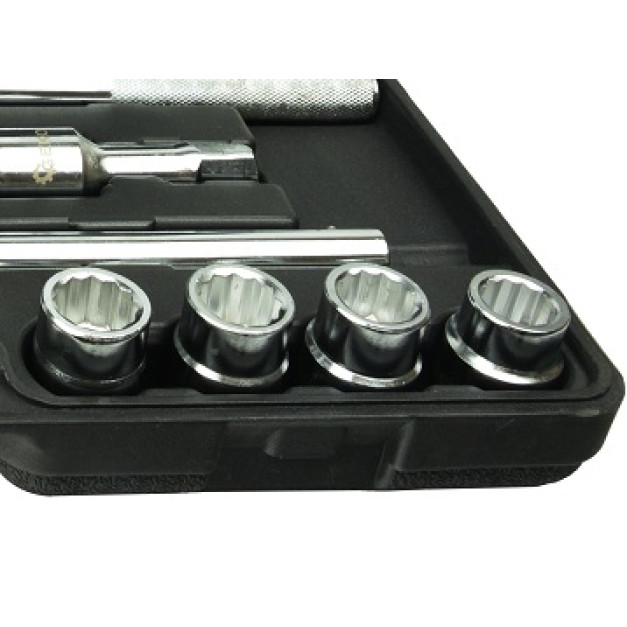 GEKO 21 darabos dugókulcskészlet 3/4" 19-50mm, 12 lapfejű