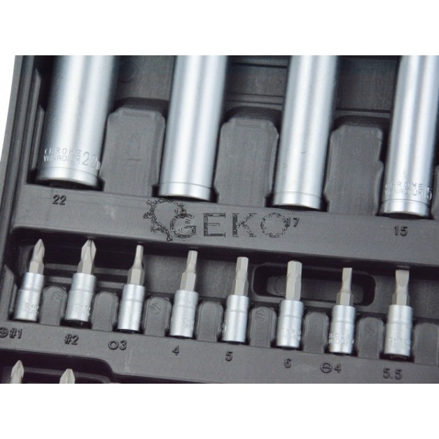 Geko (Heidmann) 108db-os 1/2 "-os és 1/4"-os krovakészlet