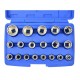 Geko 19 db-os univerzális 12 szögű dugókulcs készlet 1/2", 8-32mm