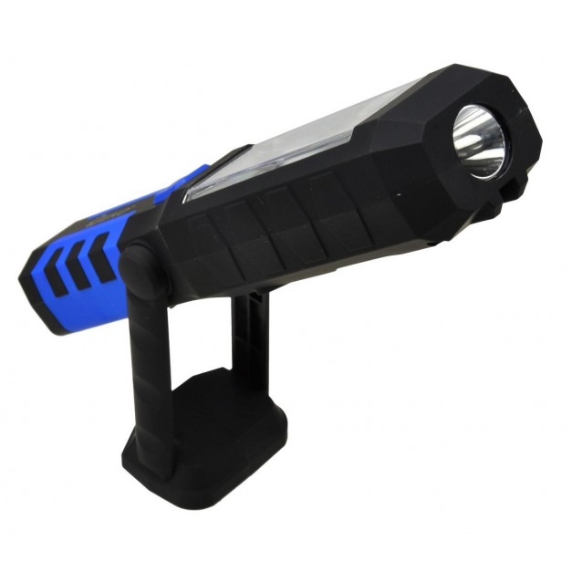 Geko COB LED szerelőlámpa 230/12V, 3W, 2.8Ah Li-ion+USB töltő