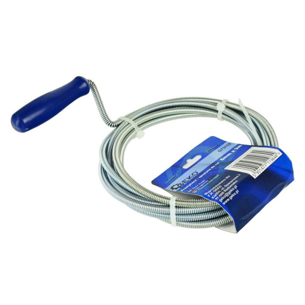 Geko csőtisztító spirál horoggal 3m x 6mm