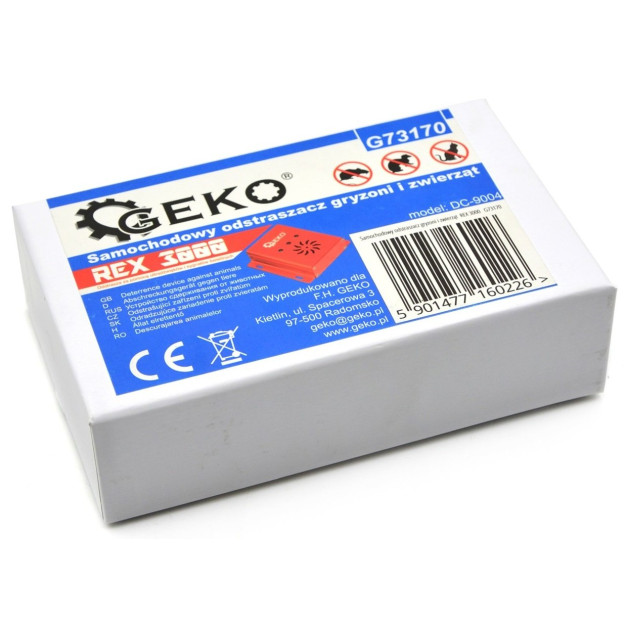 Geko REX3000 autós nyest-, rágcsáló- és állatriasztó