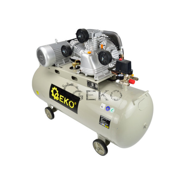 Geko 200 literes 3 hengeres kompresszor, 10 Bar 490L/perc