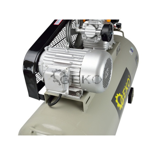 Geko 200 literes 3 hengeres kompresszor, 10 Bar 490L/perc