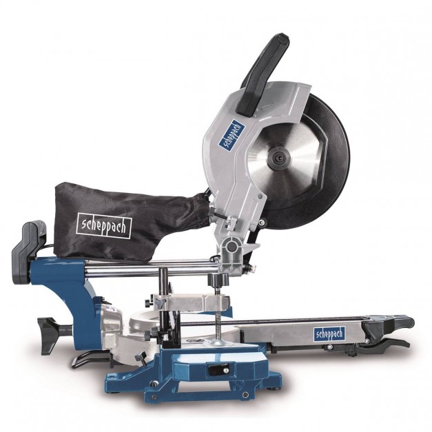Scheppach kétsebességes, csúszósínes lézeres gérvágó 2000W/254mm