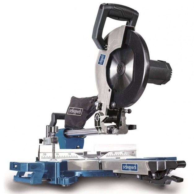 Scheppach kétsebességes, csúszósínes lézeres gérvágó 2000W/254mm