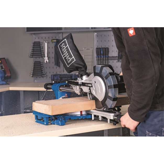 Scheppach csúszósínes lézeres gérvágó 2000 W/ 210mm