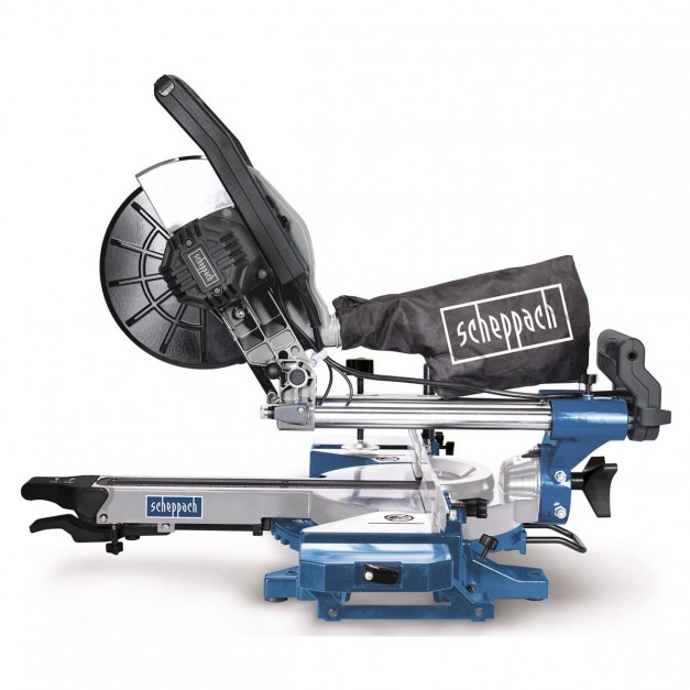 Scheppach kétsebességes, csúszósínes lézeres gérvágó 1700W/216mm